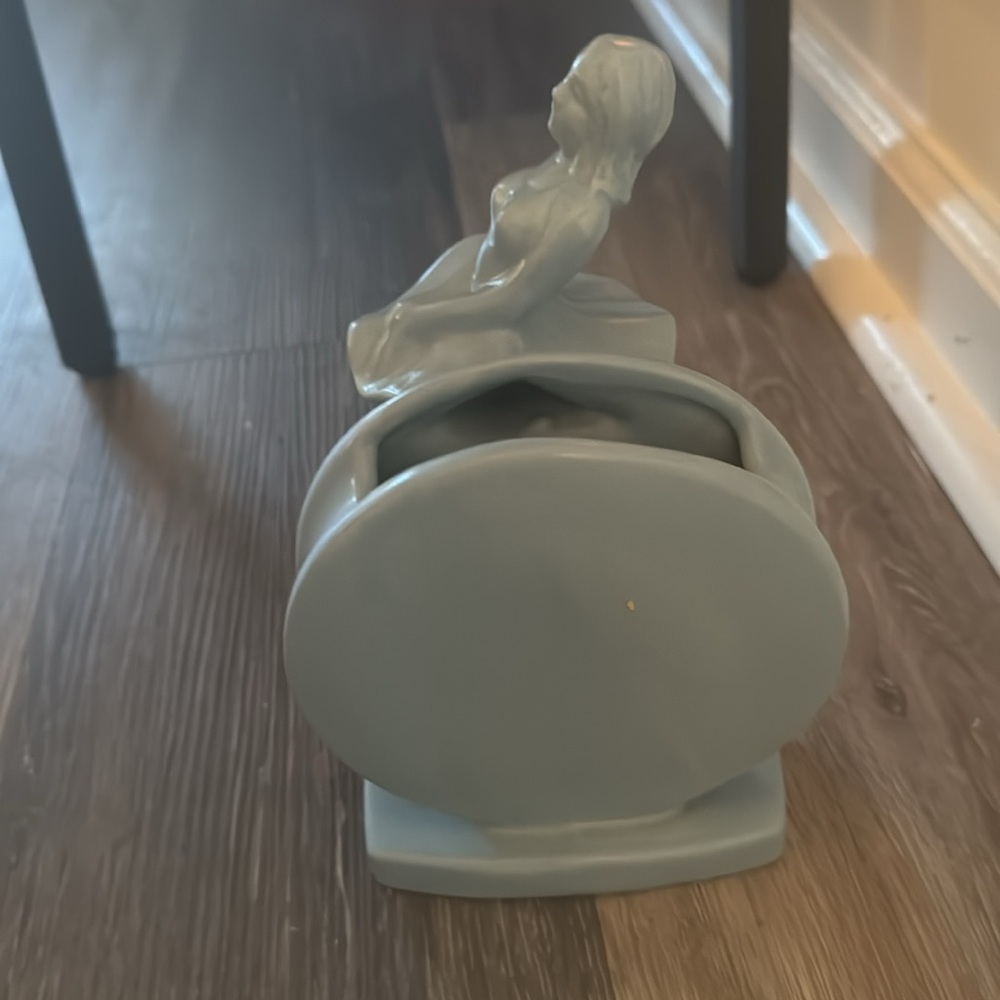 Vintage Royal Haeger 1940's Art Deco Ballerina Vase light blue - Picture 4 of 11